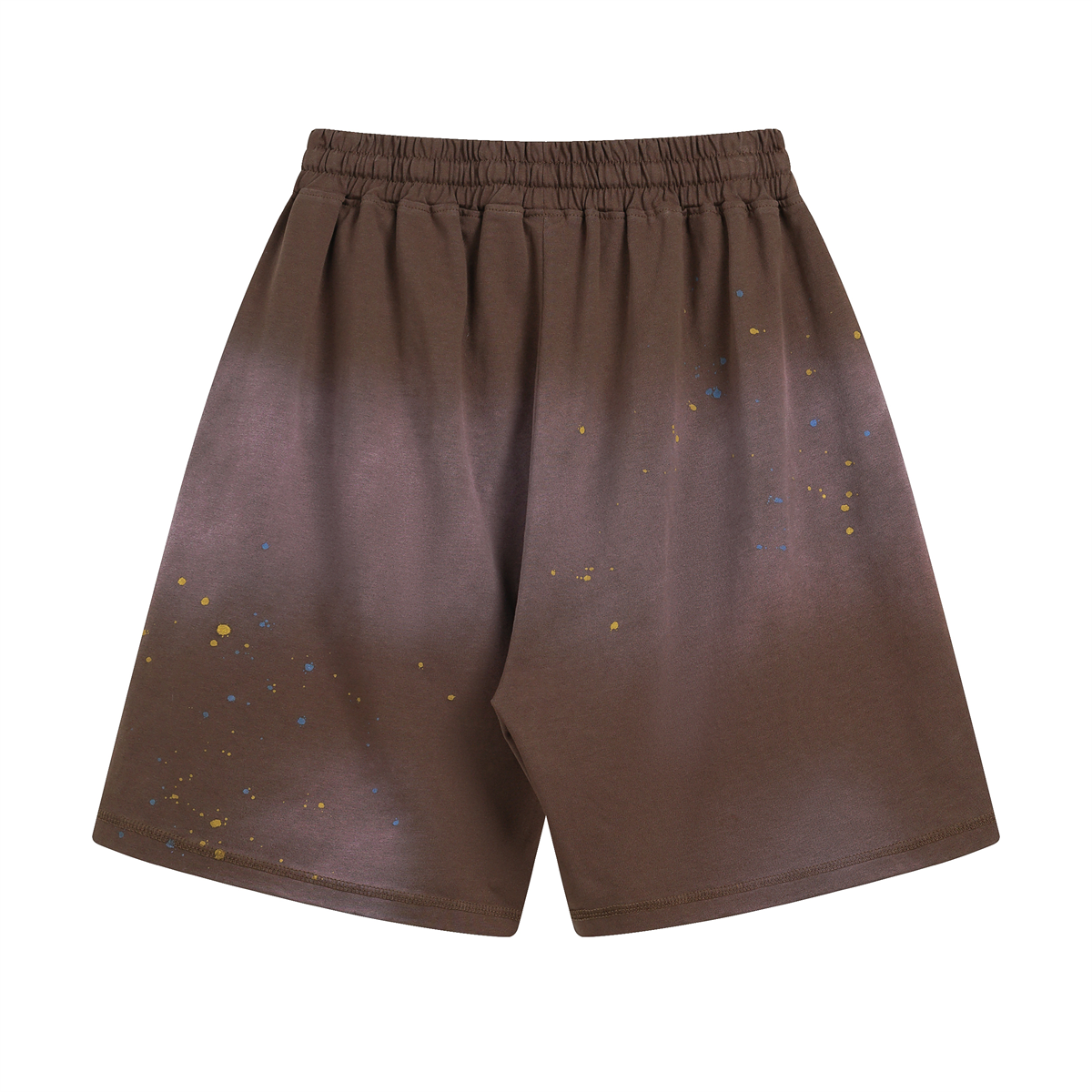 Paint-Splatter Cotton Sweat Shorts