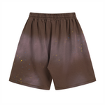 Paint-Splatter Cotton Sweat Shorts