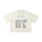 Retro Football Mesh Cropped Athletic Jersey 78