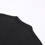 Black Stone Wash Sweatshirt Cardigan