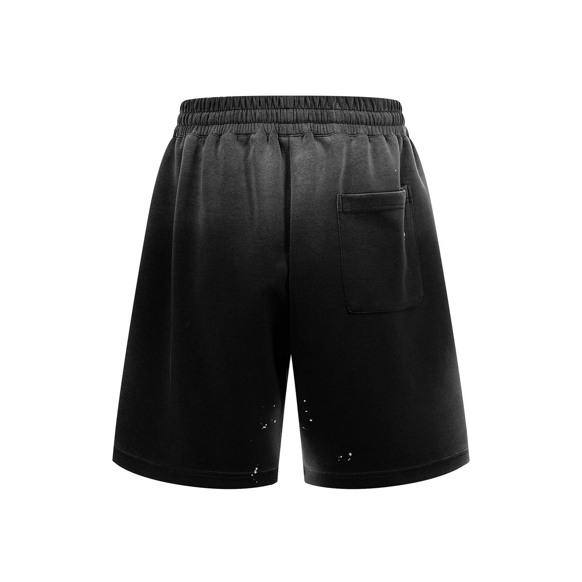Splatter Dye Washed Distressed Air Mamba Shorts