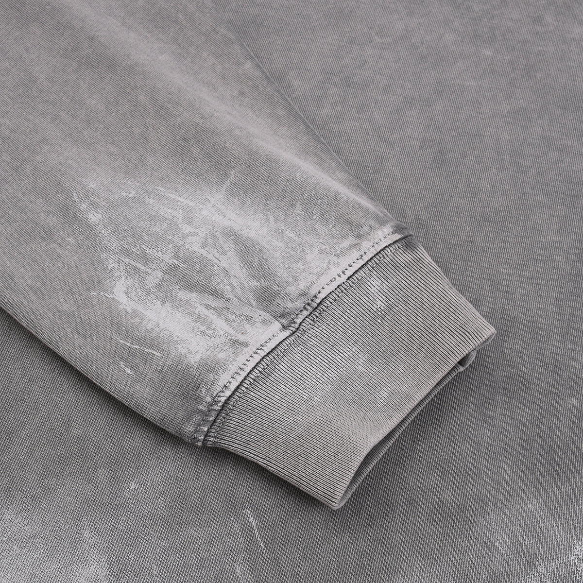 Gray Loose Fit Painted Cotton Sweatshirt