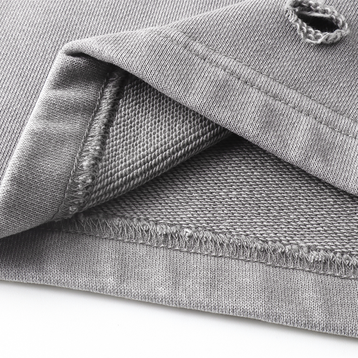 Loose Fit Washed Ripped Trousers