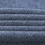 Double Slider Zip Knit Denim Hoodie