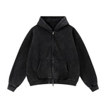 Soft Fleece Zip Up Hoodie Front Pockets