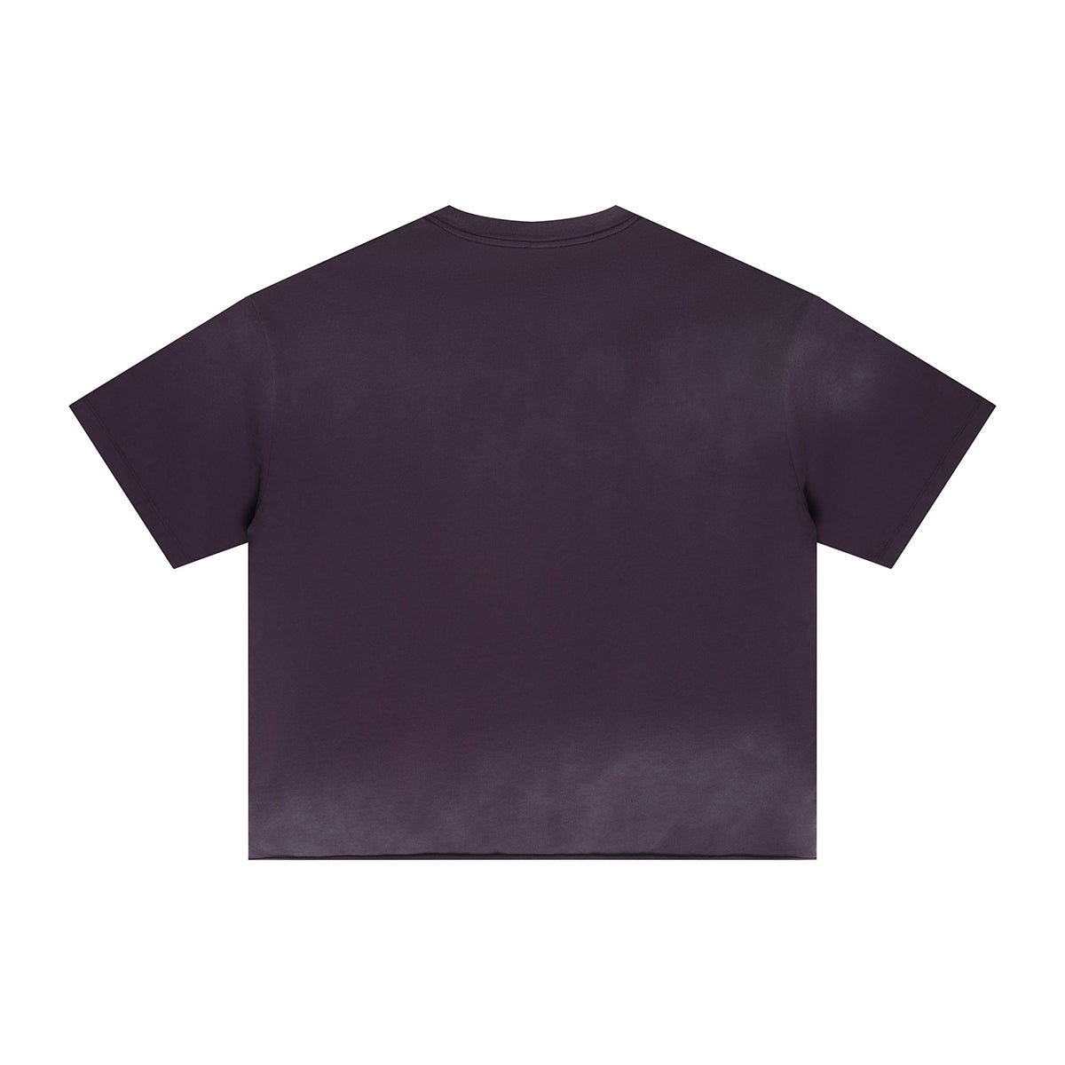 Boxy Raw Edge Washed Loose Short Sleeve Tee
