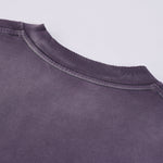 Gradient-Fade Distressed Edge Cotton Tee 260gsm