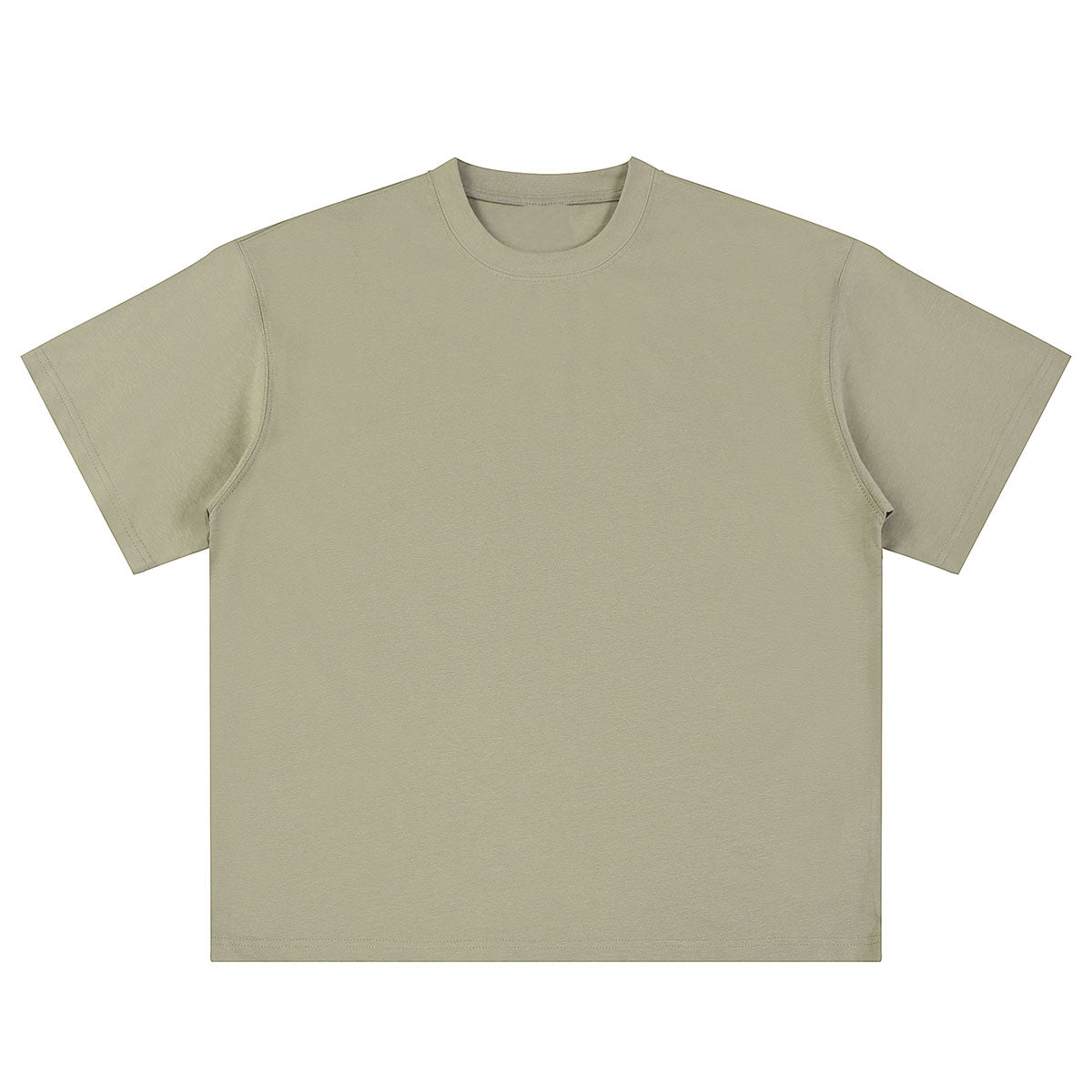 Relaxed Fit Boxy Solid Color Minimal Tee