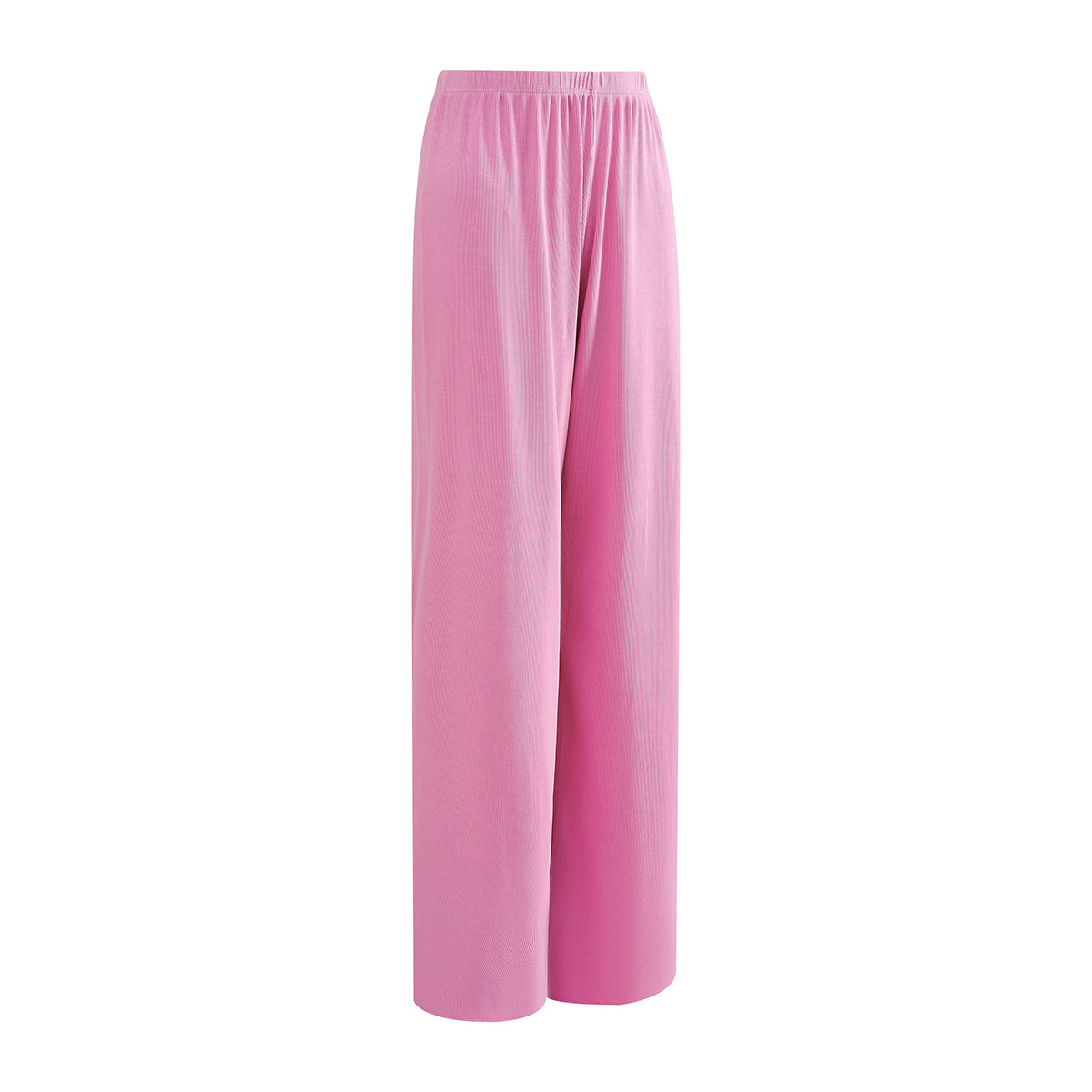 Women's Relaxed Straight Leg Ribbed Trousers