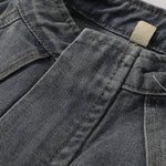 Washed Faded Oversized Denim Jacket