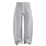Elastic Drawstring Waist Fleece Jogger Pants