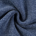 Knit Denim Kangaroo Pocket Hoodie