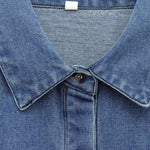 Women's denim lapel casual jacket