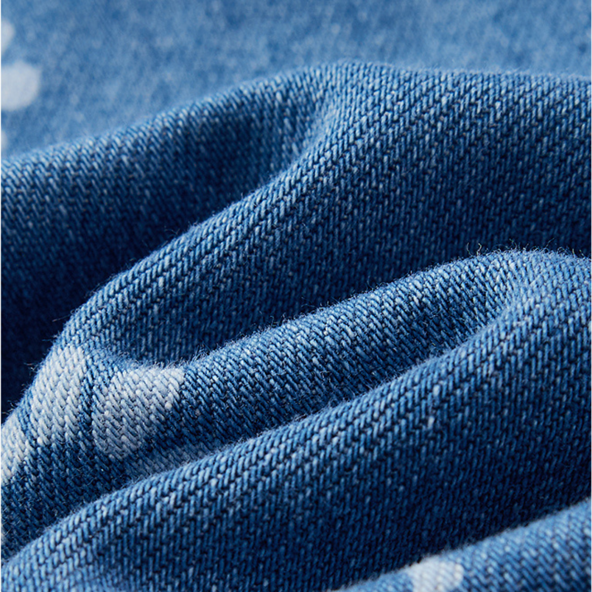 Floral Print A-Line Denim Midi Dress