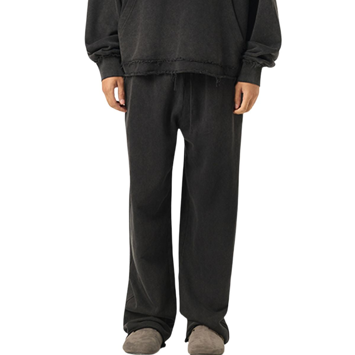 Raw Edge Heavyweight Washed Cotton Sweatpants
