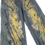 Smoke Rise Y2K Baggy Ripped Cargo Jeans