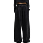 Heavy Wash Cotton Double Waistband Sweatpants