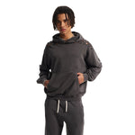 Men's Stone-washed Destroyed Hoodie