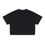 275G Heavyweight Cotton Coverstitch Cropped Tee