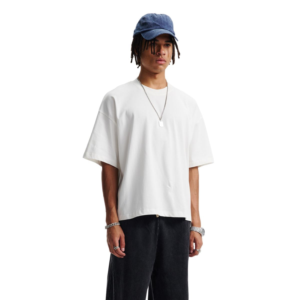 Heavyweight Solid Color Boxy Tee 275gsm