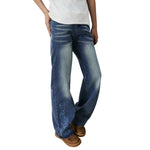 Vintage Embroidered Bootcut Denim Jeans