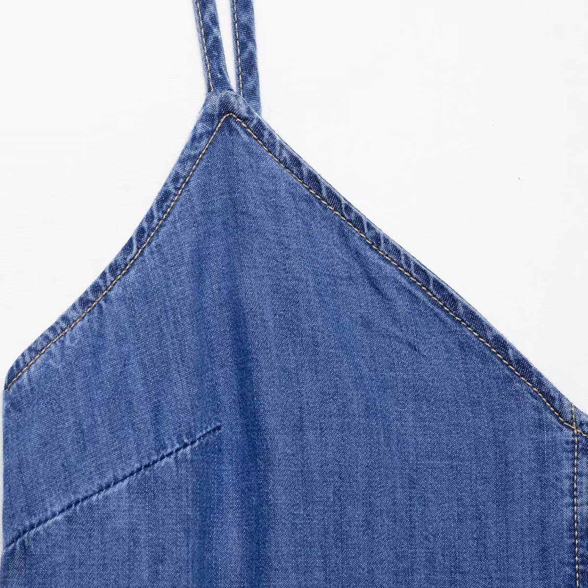 Relaxed Sleeveless A-Line Slip Midi Dress