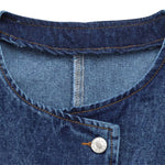 Women's Round Neck Denim Sleeveless Vest