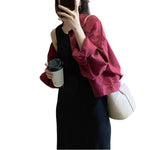 Women's Button-Up Baggy Denim Jacket