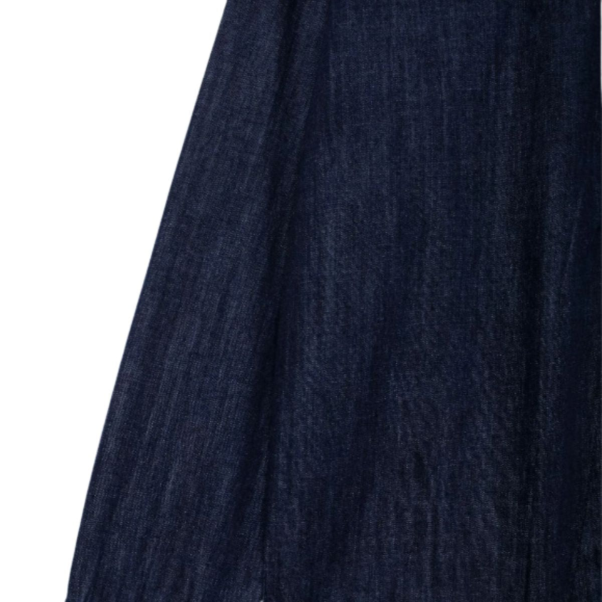 Indigo Button-Front Relaxed Denim Shacket