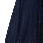 Indigo Button-Front Relaxed Denim Shacket