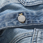 Women's Medium Wash Denim Vest