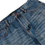 Men's Mid-Rise Straight-Leg Washed Denim Pants �Vintage Casual