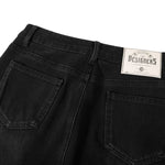 Vintage Black Whisker Denim Mini Skirt