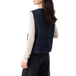 Women's Relaxed Reversible Patchwork Vest