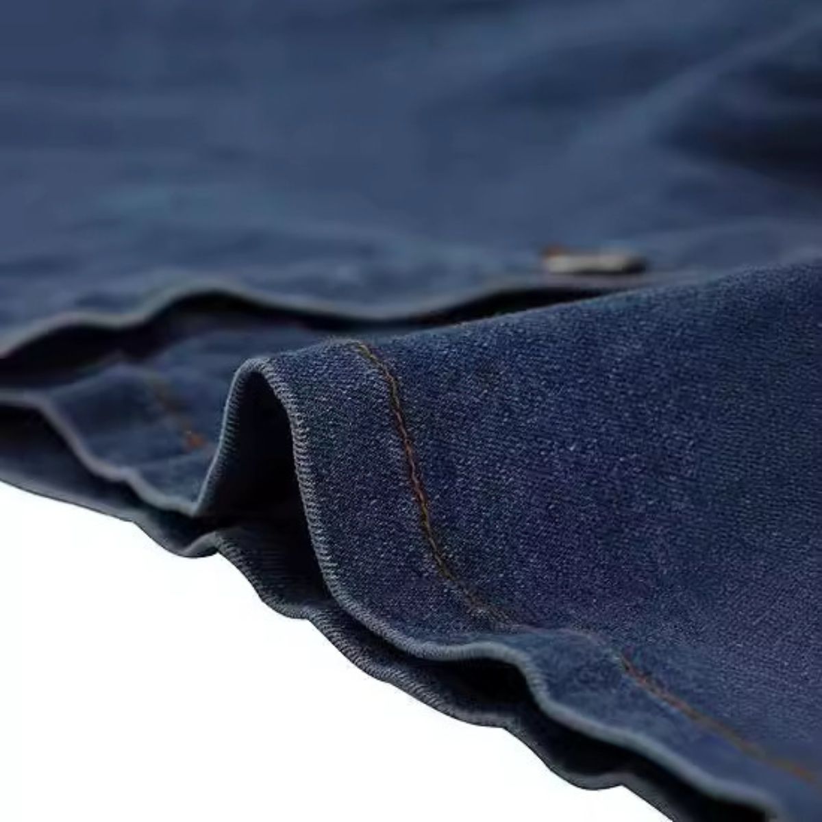 Button-Front Belted Denim Mini Shirtdress