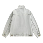 Stand-up Collar American Vintage Denim Jacket