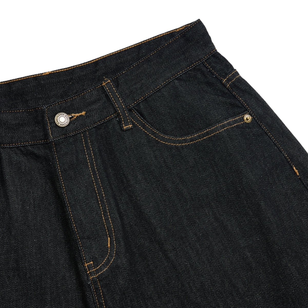 Raw Loose Straight-Leg Bermuda Washed Denim Shorts