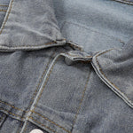 Relaxed Washed Faded Denim Jacket