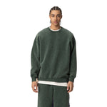Oversized Stone Wash Fleece Sweatshirt