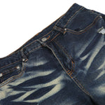 Vintage Distressed Slim Flare Jeans
