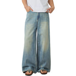 Oversized Faded Ripped Jeans