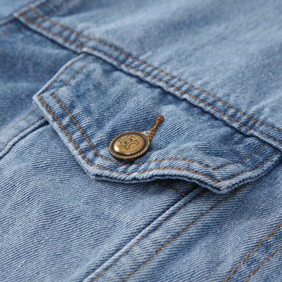 Vintage Washed Cropped Denim Jacket