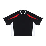 Colorblock V Neck Cotton Tee 250G