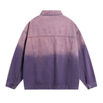 Retro Japanese Loose Gradient Denim Jacket Men & Women