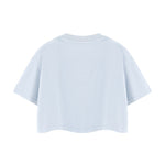Snowflake Washed Boxy Cropped Cotton Tee 2026
