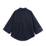 Indigo Wide Sleeve Denim Shirt