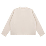 Heavyweight Washed Waffle Cotton Long Sleeve Tee 340G