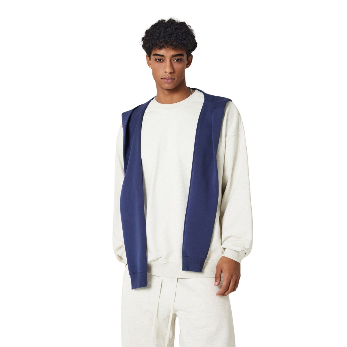 Men's Front Knot Hooded Shawl