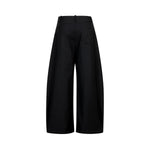 Vintage Curved Wide Leg Draped Trousers