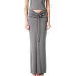 Women's Ribbed Long Maxi Skirt
